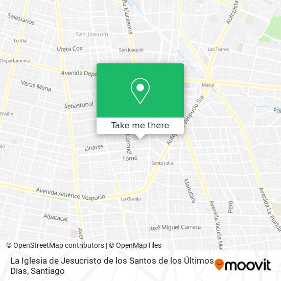 Mapa de La Iglesia de Jesucristo de los Santos de los Últimos Días