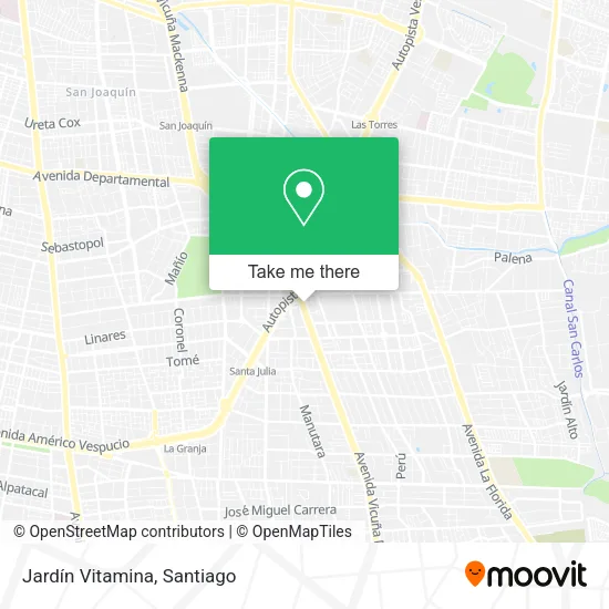 Jardín Vitamina map