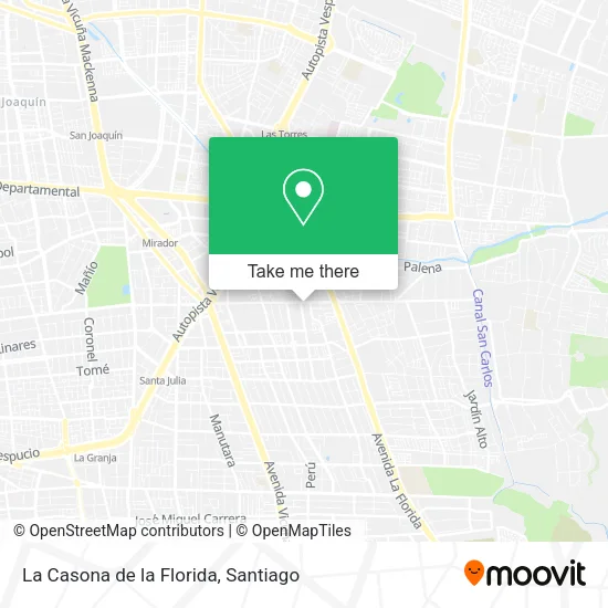 La Casona de la Florida map