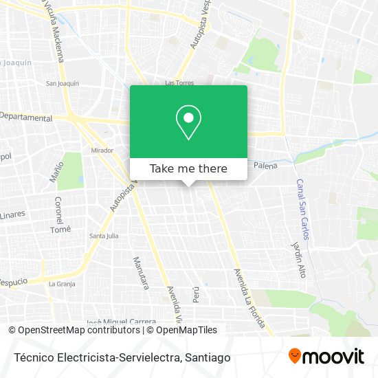 Mapa de Técnico Electricista-Servielectra