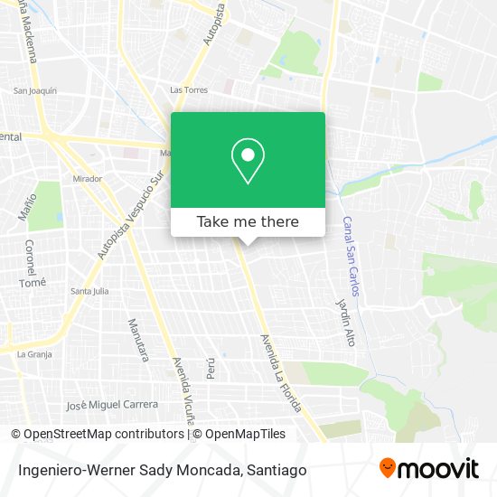 Ingeniero-Werner Sady Moncada map