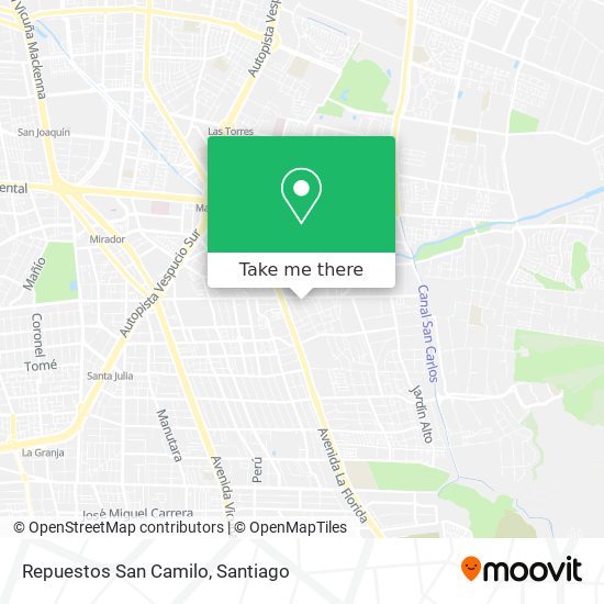 Repuestos San Camilo map