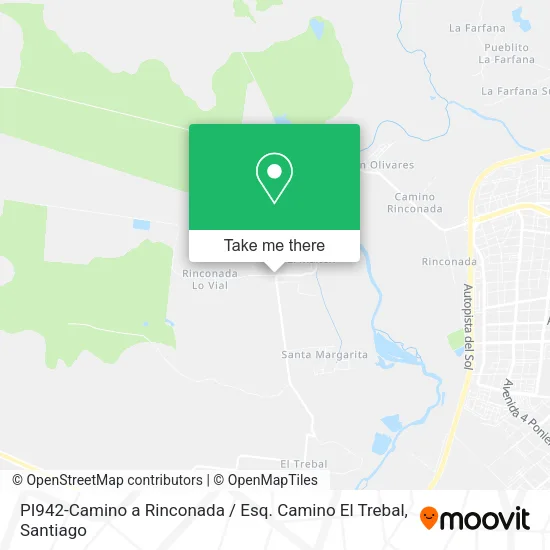 PI942-Camino a Rinconada / Esq. Camino El Trebal map