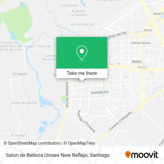 Salon de Belleza Unisex New Reflejo map