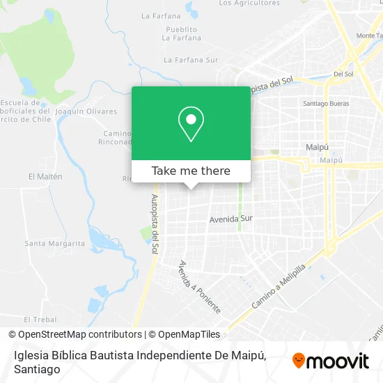 Iglesia Bíblica Bautista Independiente De Maipú map