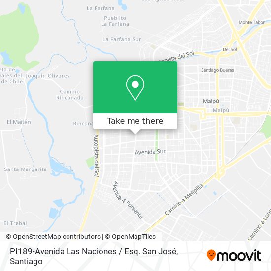 Mapa de PI189-Avenida Las Naciones / Esq. San José