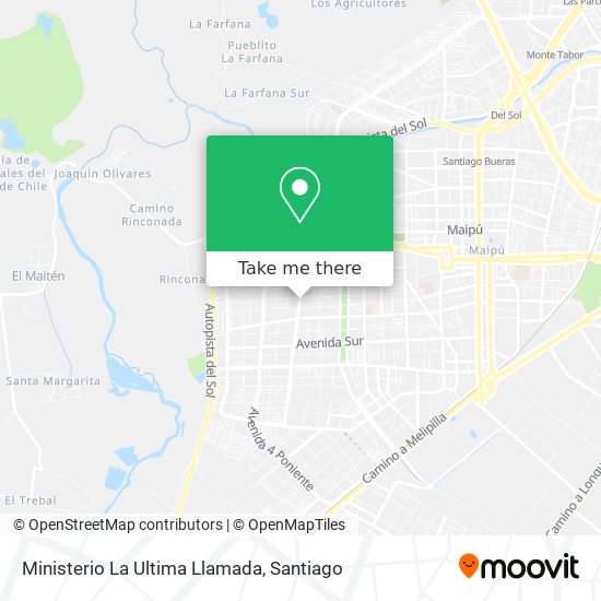 Ministerio La Ultima Llamada map
