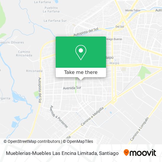 Mueblerias-Muebles Las Encina Limitada map