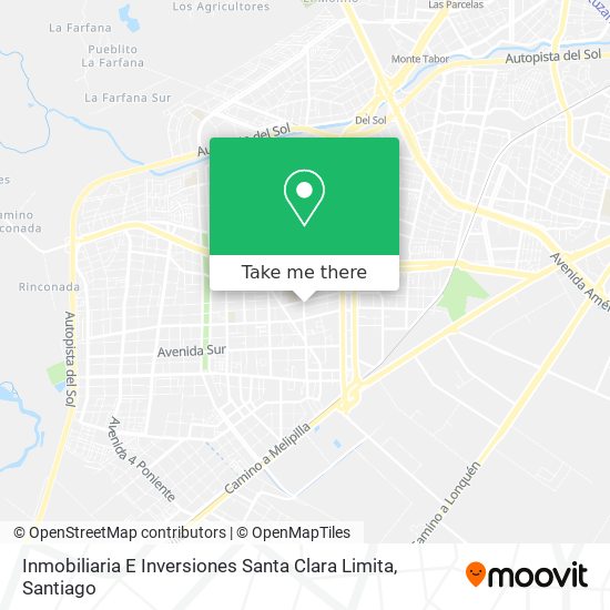 Inmobiliaria E Inversiones Santa Clara Limita map