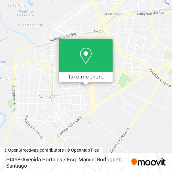 Mapa de PI468-Avenida Portales / Esq. Manuel Rodríguez