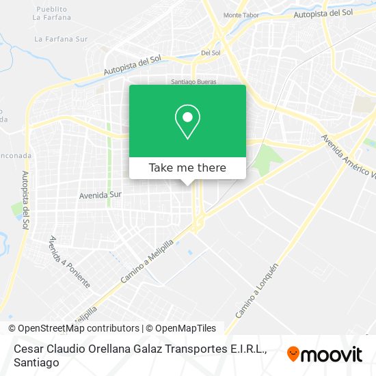 Cesar Claudio Orellana Galaz Transportes E.I.R.L. map