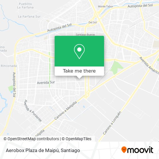 Aerobox Plaza de Maipú map