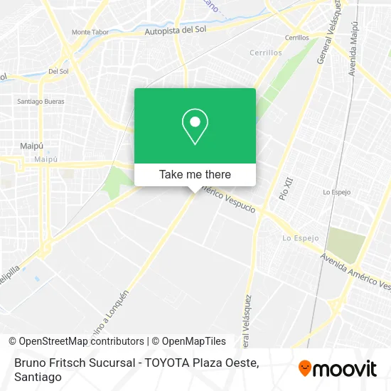 Bruno Fritsch Sucursal - TOYOTA Plaza Oeste map