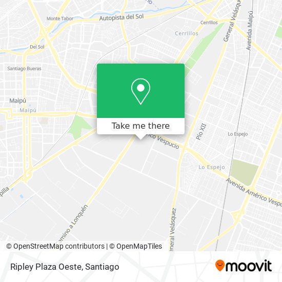 Mapa de Ripley Plaza Oeste