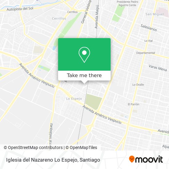 Mapa de Iglesia del Nazareno Lo Espejo