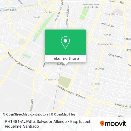 PH1481-Av.Pdte. Salvador Allende / Esq. Isabel Riquelme map