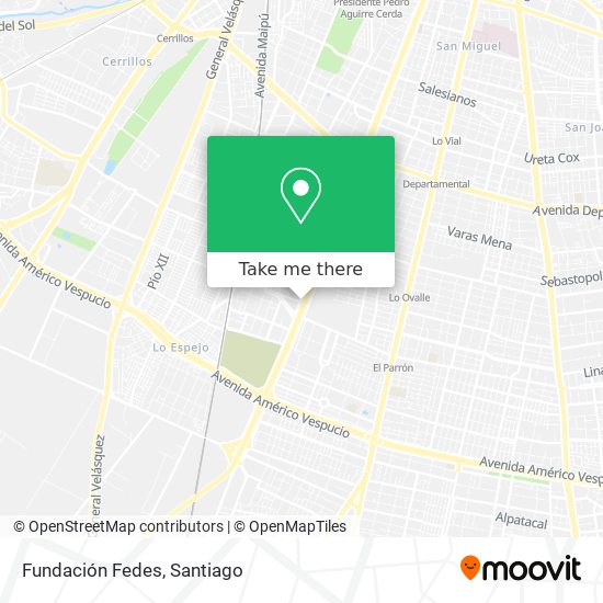 Fundación Fedes map