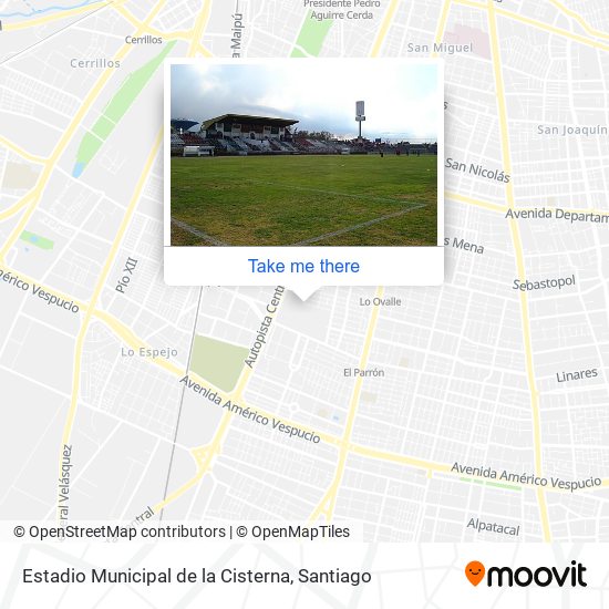 Estadio Municipal de la Cisterna map