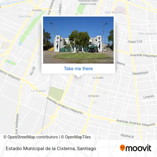 Estadio Municipal de la Cisterna map