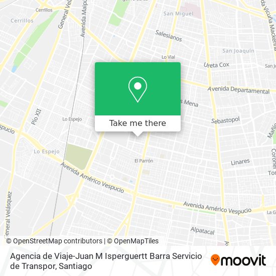 Mapa de Agencia de Viaje-Juan M Isperguertt Barra Servicio de Transpor