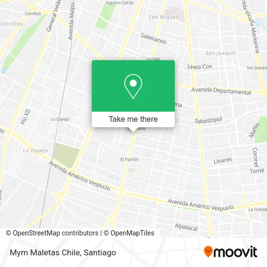 Mym Maletas Chile map