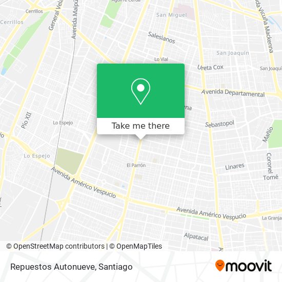 Mapa de Repuestos Autonueve