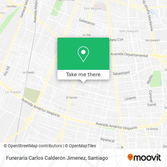 Funeraria Carlos Calderón Jimenez map