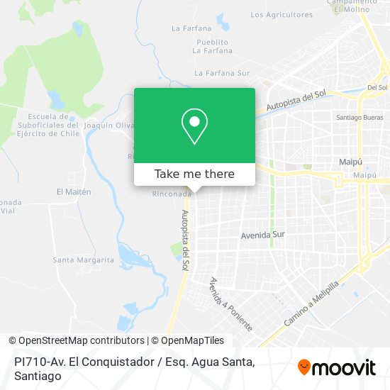 Mapa de PI710-Av. El Conquistador / Esq. Agua Santa