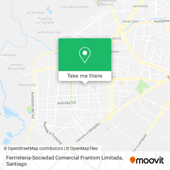 Mapa de Ferrreteria-Sociedad Comercial Frantom Limitada