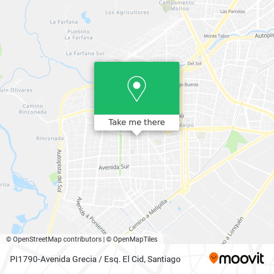 Mapa de PI1790-Avenida Grecia / Esq. El Cid