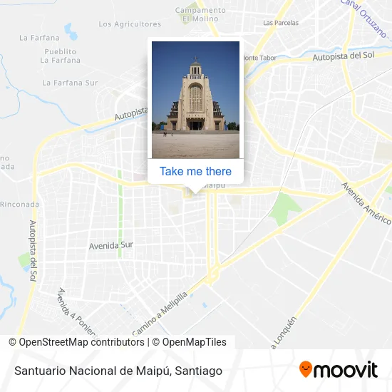 Santuario Nacional de Maipú map