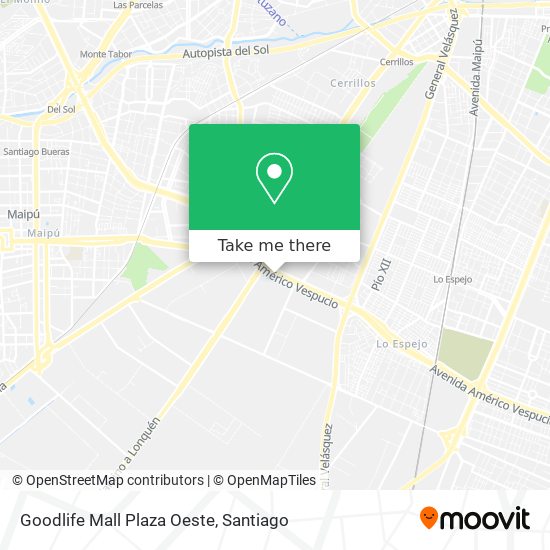 Goodlife Mall Plaza Oeste map