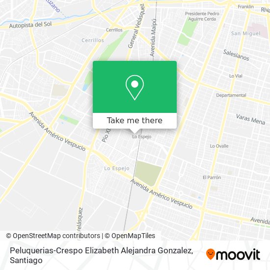 Peluquerias-Crespo Elizabeth Alejandra Gonzalez map