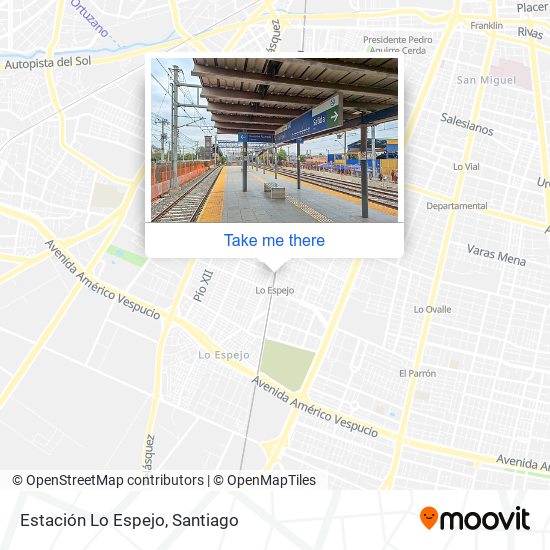 Estación Lo Espejo map