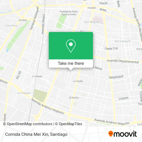 Comida China Mei Xin map