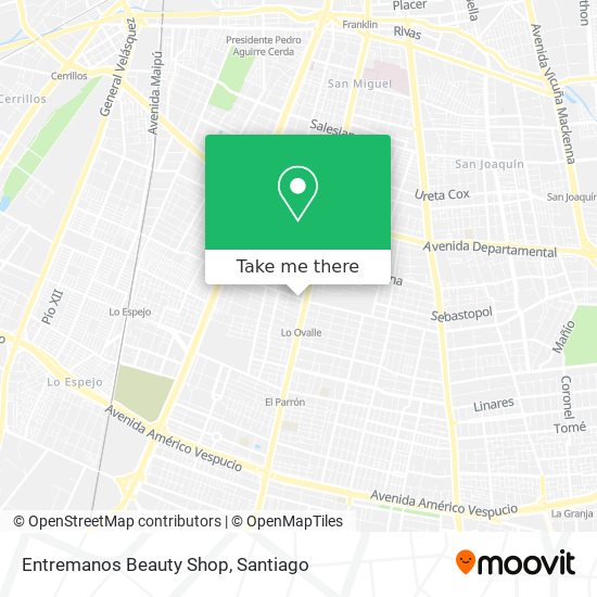 Mapa de Entremanos Beauty Shop