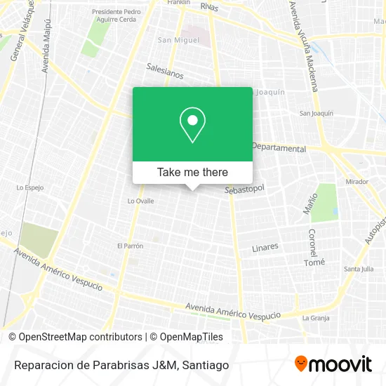 Reparacion de Parabrisas J&M map