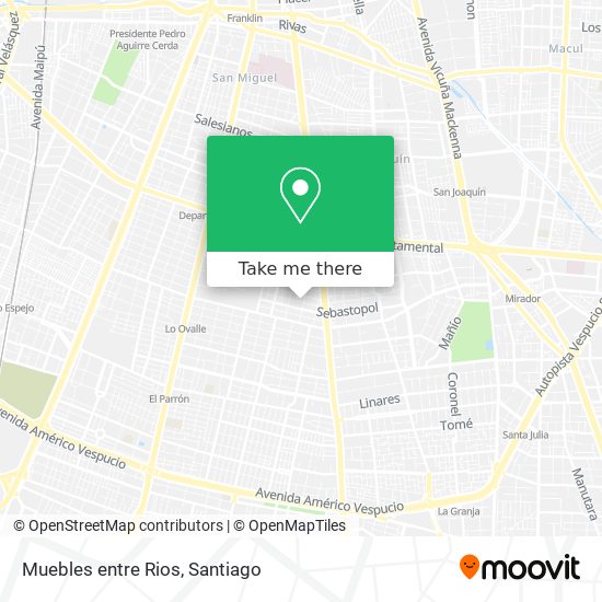 Mapa de Muebles entre Rios