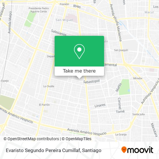 Mapa de Evaristo Segundo Pereira Cumillaf