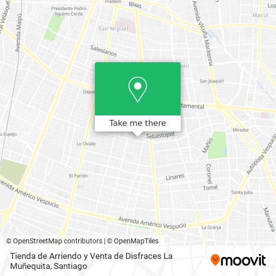 Tienda de Arriendo y Venta de Disfraces La Muñequita map