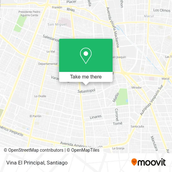 Vina El Principal map