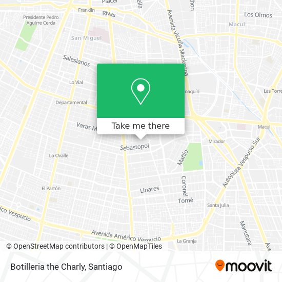 Mapa de Botilleria the Charly