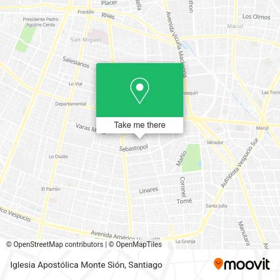 Iglesia Apostólica Monte Sión map