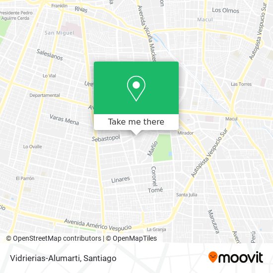 Vidrierias-Alumarti map