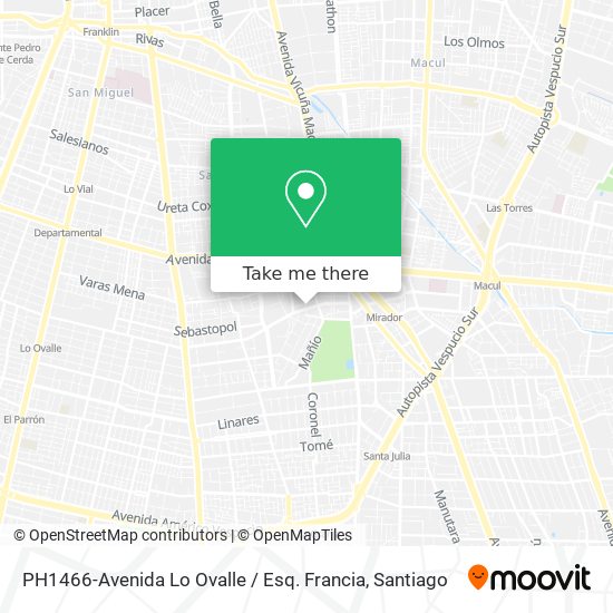 PH1466-Avenida Lo Ovalle / Esq. Francia map