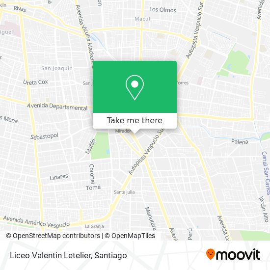 Liceo Valentin Letelier map