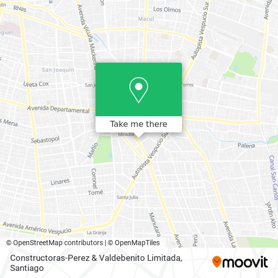 Constructoras-Perez & Valdebenito Limitada map