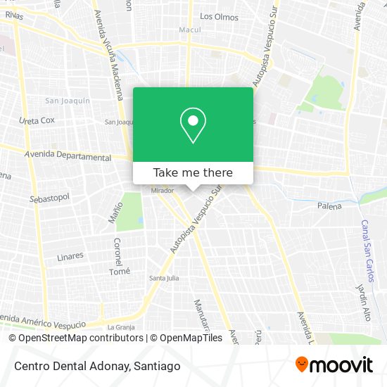 Mapa de Centro Dental Adonay