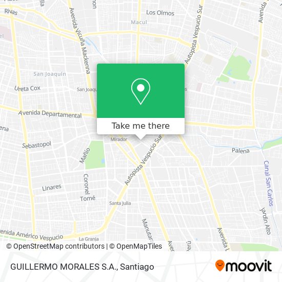 Mapa de GUILLERMO MORALES S.A.