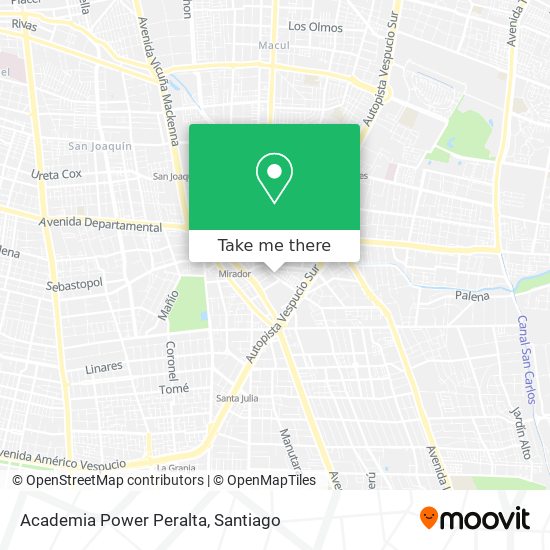 Academia Power Peralta map